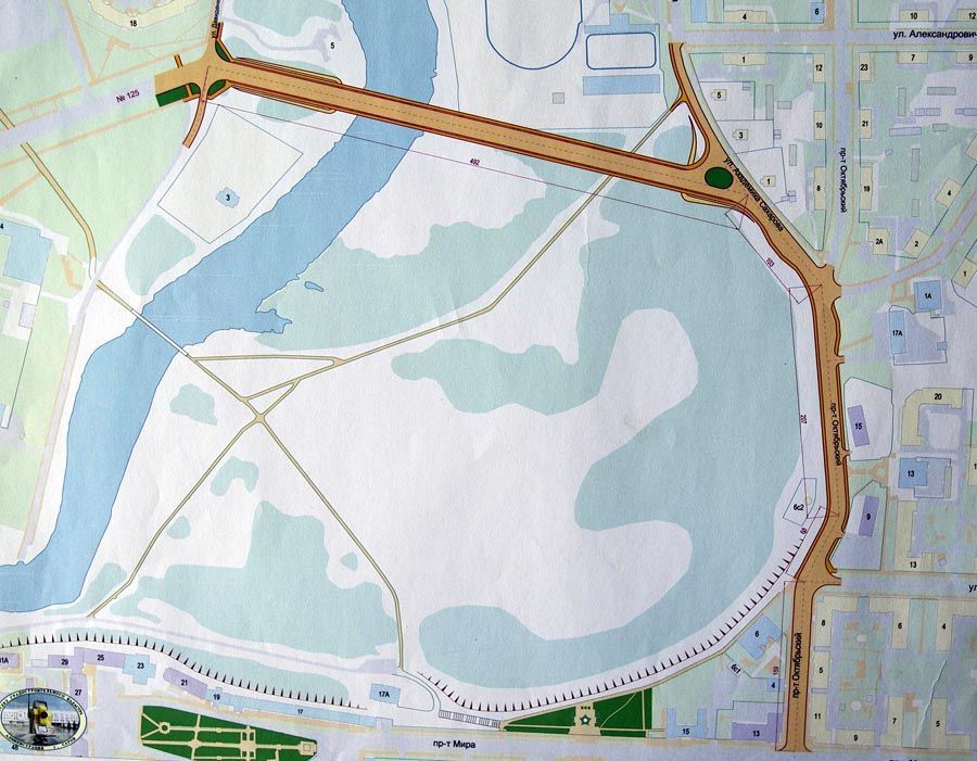 Стоим, стену подпираем Названа причина годичного тупика на Октябрьском СХЕМА