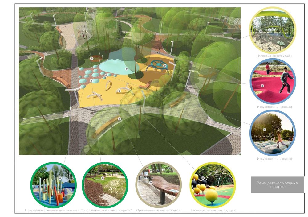 Изломанные формы Архитекторы показали бульвар будущего в МКР-22 - ЭСКИЗЫ