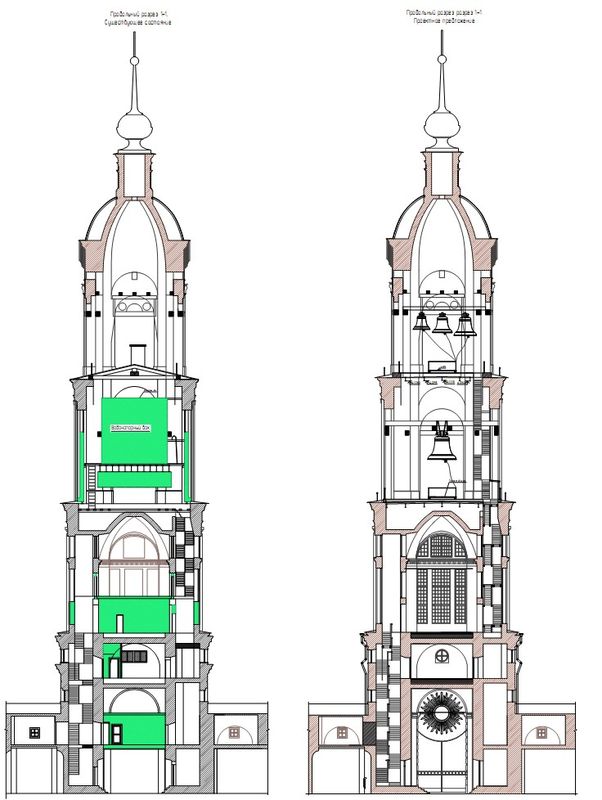 Два звонных яруса После демонтажа колокольню ждёт капремонт